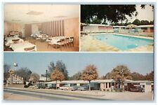 c1960's Sunset Motel Restaurant Albermarle North Carolina NC Multiview Postcard picture