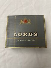 Vintage Rare Lords Low Nicotine Cigarettes Box Only picture
