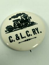 Vintage C.&L.C.RY. Railroad Pinback Button picture