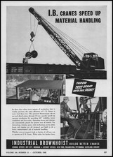 1942 Industrial Brownhoist Bay City Michigan Photos IB Branes Vintage Print Ad picture