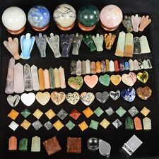 100+ Pcs Natural Crystal Reiki/Healing Genuine Gemstones Mineral Specimen Kit picture