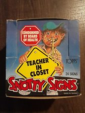 1986 Topps Snotty Signs Non X Out Box 24 Packs  picture