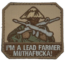 Im a Lead Farmer Mxthfxcka 2.5 Inch Funny Humor Hook Patch by PatchCentral picture
