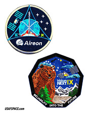 Authentic Aireon Flight 9-Iridium NEXT-9-SPACEX Falcon-9 Launch-USSF-PATCH SET picture