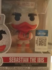 Funko Pop Miami Hurricanes Football sebastian the Ibis #12 Vinyl Figure Wprotec picture