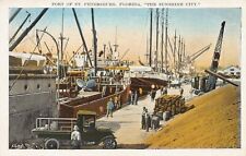 Port of St. Petersburg, Florida, The Sunshine City, Early Postcard, Unused picture