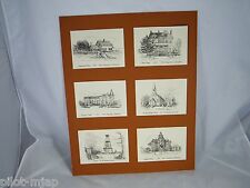  VINTAGE ~ PRINTS OF ~ PORT TOWNSEND WA. ~  LANDMARKS ~ BY ARTIST S. JEWELL 1981 picture