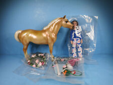 BREYER TRADITIONAL-Mia 2022 Holiday Pony Set W/Articulated Doll-POA Mold-NEW picture