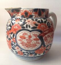 Antique Japanese Enameled Imari Pitcher Porcelain with repair picture