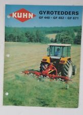 Vintage Kuhn Gyrotedders Tractor Brochure Ad picture