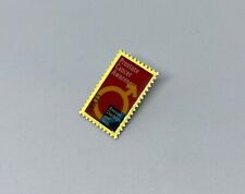 Prostate Cancer Awareness Pin VTG 1999 Metal Pinback Enamel 33 Cent Stamp Hat picture