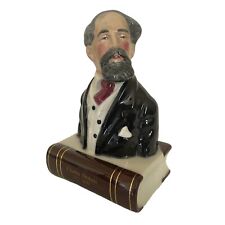 Vintage Artone Hand Painted Charles Dickens Porcelain Figurine Bust 7 3/4