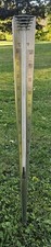Vintage 39" Aluminum Outdoor Thermometer MCM Space Age Industrial Atomic Decor picture