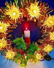 11-Light GOLD STARS Candle Christmas TREE TOPPER Vintage Incandescent 1903 NEW picture