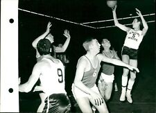 Belgian Basketball: Racing White- Pitzemburg Ba... - Vintage Photograph 3700294 picture