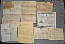 1920s-50 Russian Soviet Emigre Document LOT Orthodox Church Marriage Immigration picture