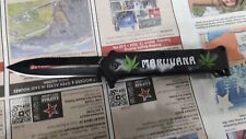 Pocket Knife Hunting Folding Marijuana Leaf picture