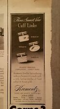 1950 krementz evening jewelry cufflinks cuff links vintage ad picture