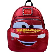 PIXAR CARS METALLIC LIGHTNING MCQUEEN COSPLAY MINI BACKPACK NWT picture