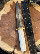 Old West Western Antler Ijk Knives Bowie Knife Carbon Steel No Sheath Dagger picture