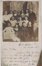 Fair Oaks RPPC Family Portrait To Brother Anderson in Moose Jaw 1907 PA  picture