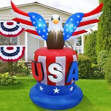 American Patriotic Independence Day 4th of July Bald Eagle Lighted Inflatable picture