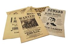 Old West Wanted Posters 12 PC Set 8.5
