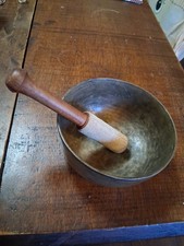 Rare Antique Deep sound Healing Yoga Singing Bowl 5" picture