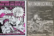 Lot of Two 1993 Maximumrockandroll Zines Destroy TV Voodoo Glow Skulls picture