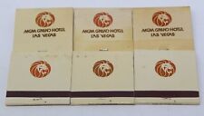 Vintage Lot of 6 Matchbooks MGM Grand Hotel Las Vegas Casino Universal Match 70s picture