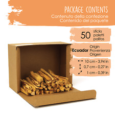 50 Palo Santo sticks wood Natural Incense stick Bulk Organic Scented Ecuador picture