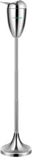 Adjustable Chrome Standing Ashtray w/ Stainless Steel Lid Height 21.5" to 35" picture