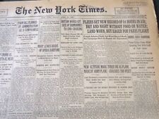 1927 APRIL 15 NEW YORK TIMES - FLIERS SET RECORD OF 51 HOURS IN AIR - NT 6391 picture