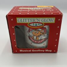 Vintage Toys R Us Kid Geoffrey The Giraffe 1990 Musical Christmas Mug In Box HTF picture