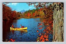 West Middlesex PA-Pennsylvania, Greetings, Canoeing on Lake, Vintage Postcard picture