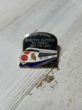 Amaranth Diabetes Express All Aboard Join the fight Pin 2000 - 2001 ca picture