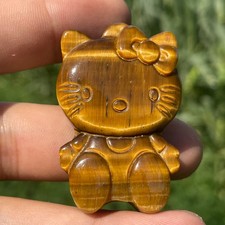 Natural tiger-eye quartz Quartz kitty Crystal Specimen Reiki Healing picture