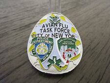 NYPD City of New York Avian Flu Task Force Silver Version Challenge Coin #5082 picture