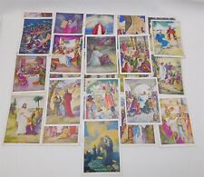 24 Vtg Beginners Lesson Picture Cards Sunday School David C Cook Publishing 1938 picture