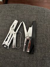 Two Vintage handheld staplers Ace Clipper and Swingline picture