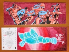 Cosmic Exoskeleton X-Men Marvel Premier Quad Panel Sketch Card by Roberto Duque picture