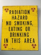 US Air Force Radiation Hazard Warning Sign 1955 AFTO Form 90 Cold War picture