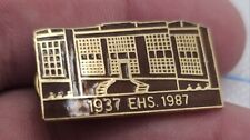 VTG Lapel Stick Pin Hat Pin 1937 EHS 1987 Building High School  picture