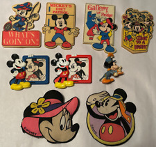 Lot of 9 Vintage Disney Minnie and Mickey Mouse Retro Refrigerator Magnets picture