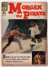 FOUR COLOR 1227 Morgan the Pirate  Dell  1961  Fair  Movie Adaptation Reeves cvr picture