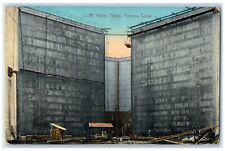 1915 Lock Gates Gatun Panama Canal Zone Overprint Stamp Posted Antique Postcard picture