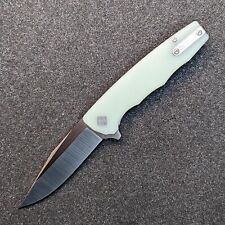 Ocaso Strategy Folding Knife D2 Steel Blade Jade G-10 Handle - Flipper picture