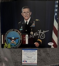 MICHAEL FLYNN LIEUTENANT GENERAL HAND SIGNED AUTO 8x10 PHOTO PSA/DNA CERTIFIED picture