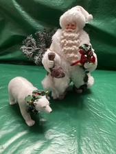 Possible Dreams Clothtique Arctic Expedition 2013 Santa with Polar Bear picture