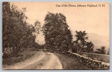 ONE OF THE DRIVES JEFFERSON HIGHLANDS NEW HAMPSHIRE NH VINTAGE POSTCARD picture